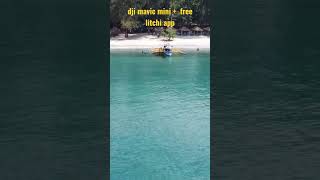 DJI MAVIC MINI  FREE LITCHI APP dji djimavicmini zambales beach [upl. by Korten]