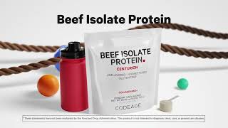 Beef Isolate Protein Powder Supplement  20 Amino Acids  BCAA amp EAA  Sport  Codeage [upl. by Aniaj]