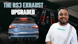 Audi RS3 Exhaust Upgrade The Sound Youve Been Waiting For With Resonator [upl. by Airtemad517]