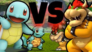 Squirtle Vs Bowser  MUGEN [upl. by Jollenta]