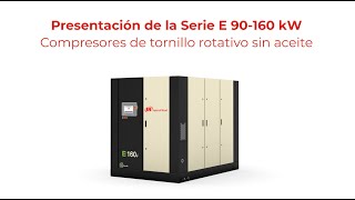 Compresores de aire de tornillo rotativo exentos de aceite de la serie E de 90160 kW [upl. by Felix]