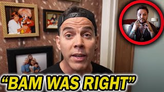 SteveO Nervously Admits Bam Margera Claims Are True [upl. by Amhsirak]