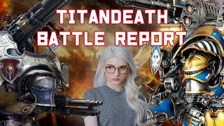 Full Scale Adeptus Titanicus  Warhammer 40k Battle Report [upl. by Sihunn]