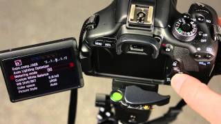 Canon 600D How to change the metering mode [upl. by Enomahs]