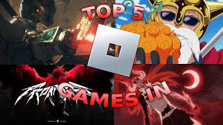 TOP 5 Games in ROBLOX IN 2024 [upl. by Yntruoc671]