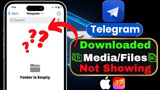 Telegram Downloaded PhotosVideosFiles not Showing on iPhone  Find Telegram Downloaded Media Files [upl. by Adonis]