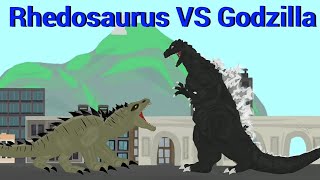 Godzilla VS Rhedosaurus  Dc2 Animation  gojiravsmonster  Kaijanima [upl. by Senilec141]