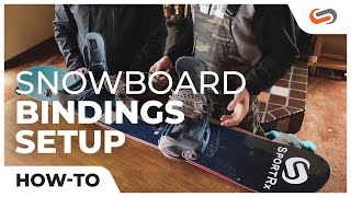 How to Setup Your Snowboard Bindings with SnowBoardProCamp  SportRx [upl. by Yeltihw]