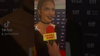 EXCLU Just One Question with Chloe East at TIFF24 for Heretic TIFF [upl. by Aihsia]