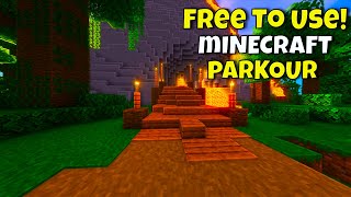 Minecraft PARKOUR Gameplay FREE TO USE No Copyright [upl. by Ailemaj937]