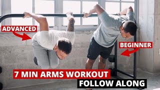 7 Min Arms Workout For All Levels  Follow Along [upl. by Edyaw]