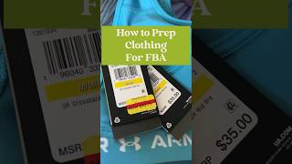 How to Prep Clothing Items for Amazon FBA retailarbitrage amazonfbaseller amazonseller [upl. by Enilarak726]