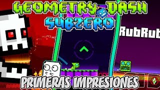 MI PRIMERA VEZ JUGANDO TODO GEOMETRY DASH SUBZERO ¡IMPRESIONANTE  VRO [upl. by Ecyor]