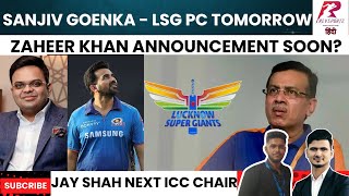 LIVE Jay Shah Next ICC Chairman  Sanjiv Goenka Press Conference  Zaheer Khan to LSG announcement [upl. by Sahcnip]