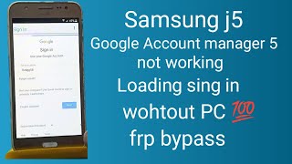 Samsung J5 FRP bypass 2024  Samsung J5 Google account bypass without PC [upl. by Mendy625]