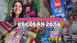 COMPRANDO MATERIAL ESCOLAR 2024😍 [upl. by Ahterod]