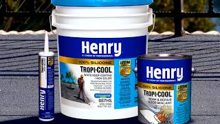 How to apply Henry® TropiCool® 100 Silicone White Roof Coating [upl. by Kahlil537]