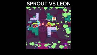 INSANE SPROUT VS LEON brawlstars [upl. by Laup]