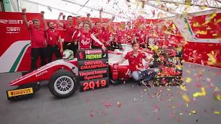 Frederik Vesti and Prema Powerteam 2019 Formula Regional European Champions [upl. by Aivataj]