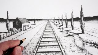 How To Draw Using 1Point Perspective [upl. by Schreib463]