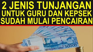 Guru dan kepsek sertifikasi dan non sertifikasi sudah mulai menerima pencairan 2 jenis tunjangan [upl. by Airec]