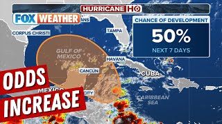 Odds Increase Again For Tropical Development In Gulf Of Mexico Or Caribbean Next Week [upl. by Elvah]