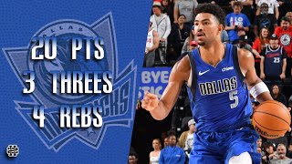 Quentin Grimes 20 pts 3 threes 4 rebs vs Clippers 2024 Preseason [upl. by Anirec]