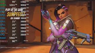 Overwatch GeForce MX150 Intel Core i78550U Gameplay Framerate Test [upl. by Dlonyer]