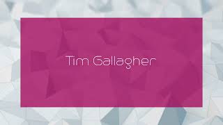 Tim Gallagher  appearance [upl. by Cleodal563]