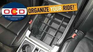 Ford F150 2009  2014 floor shift only  Center Console Organizer Installation [upl. by Cherrita]