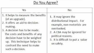 Cost Benefit Analysis for A Level Economics or Business Studies [upl. by Enutrof]