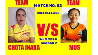 Match No03 WLM Season 02 Volleyball tournament 2024 [upl. by Powers]