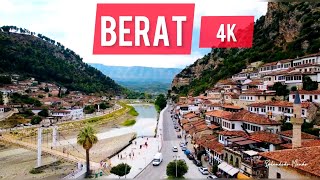 🇦🇱Berat Albania Patrimonio UNESCO by drone《4K》 [upl. by Pascoe]