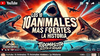 ¡Los 10 Animales Más Fuertes de la Historia [upl. by Carlita401]