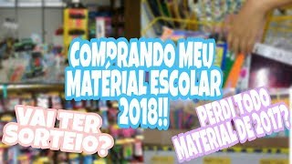 COMPRANDO MEU MATERIAL ESCOLAR 2018  OQ SOBROU DO DE 2017 [upl. by Augusta697]