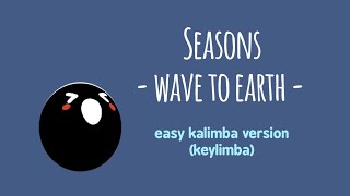 Seasons  wave to earth Easy Kalimba Ver  Keylimba [upl. by Delorenzo961]