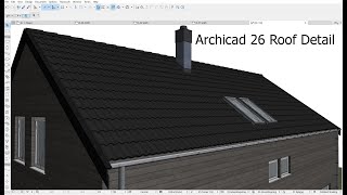 Archicad 26  Roof Detail  Eptar [upl. by Nafri]