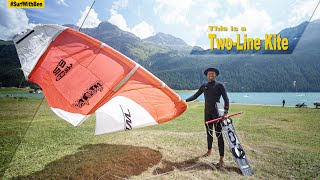 I Kitesurfed with a 24YearOld TwoLine Kite [upl. by Arriet]