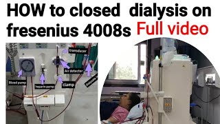 HOW to closed dialysis on fresenius 4008s  How to close dialysis full video [upl. by Yesnek]