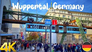 Wuppertal Germany walking tour 4K 60fps [upl. by Atiuqahc]