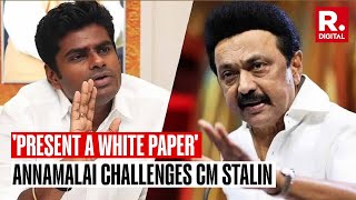 BJP’s Annamalai Challenges CM Stalin Over Funds Received By Tamil Nadu In Last 9 Years [upl. by Lincoln]