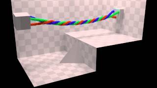 Blender Molecular script Rope [upl. by Madelle]