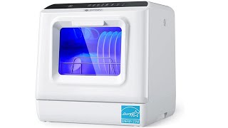 ecozy Portable Dishwasher Countertop Mini Dishwasher with a Builtin 5L Water Tan [upl. by Athal]