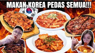 KOREAN FOOD DISINI PEDASS SEMUA CABE SEMUA [upl. by Ayahs364]