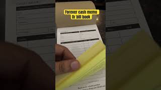 Forever cash memo or bill book [upl. by Atikcir]