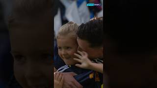 BEAUTIFUL 🥺 Andy Robertson walks out with his daughter Aria as he captains Scotland EURO2024 [upl. by Rolecnahc]