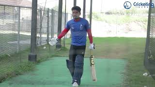 Captain Rohit Kumar Poudel working on his batting skill in America [upl. by Aniroz592]