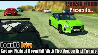 BeamNG Drive  Racing Flatout DownHill With The Vivace And Tograc [upl. by Hafital873]