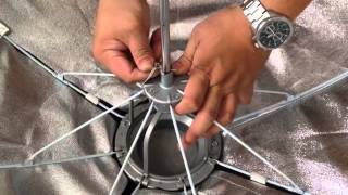 How to assemble umbrella softbox for studio light [upl. by Conard]