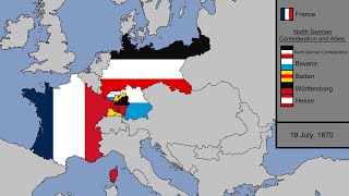 The Franco  Prussian War with Flags Every Day [upl. by Selma]